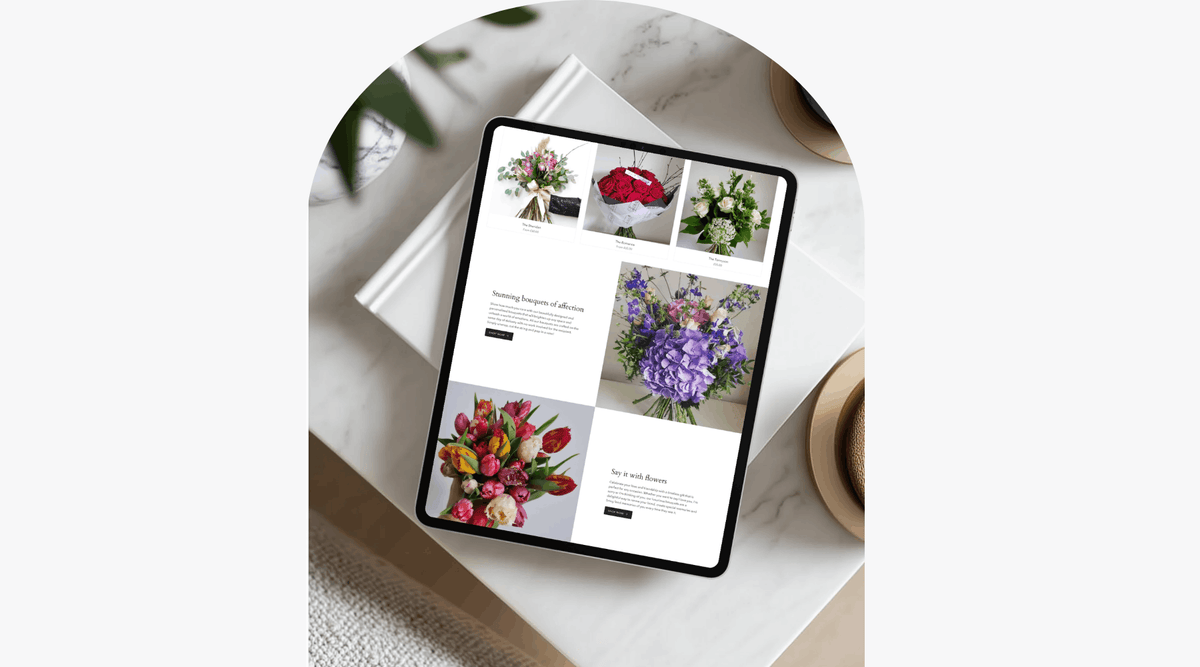 floral business web design
